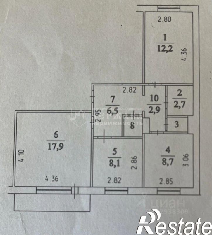 3-комн квартира Ленинградский проспект, 36А,  д. 36А
