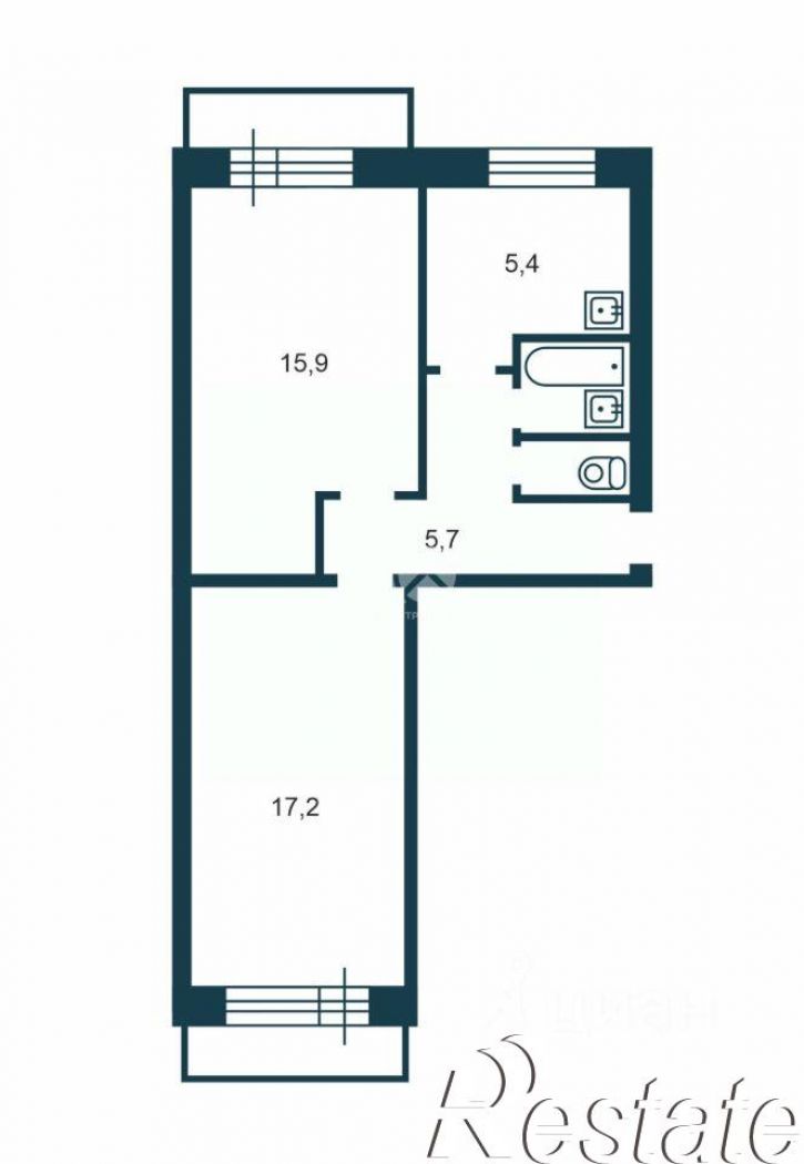 2-комн квартира проспект Ленина, 82В,  д. 82В