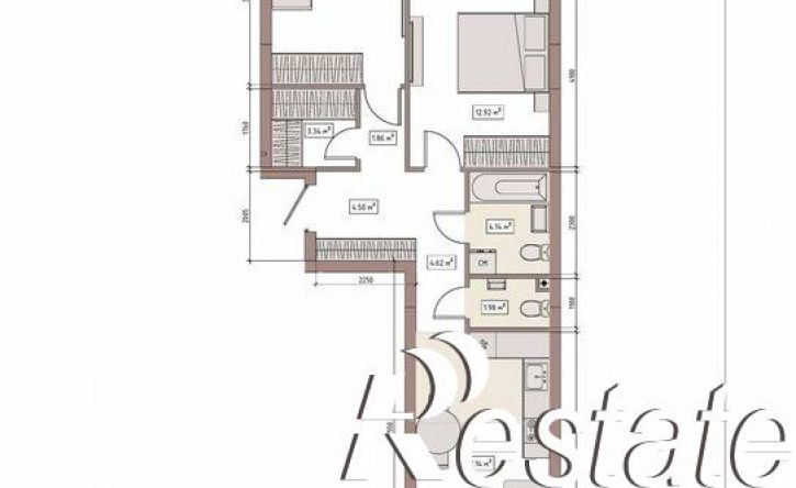 3-комн квартира в новом доме улица Терешковой, 39Б