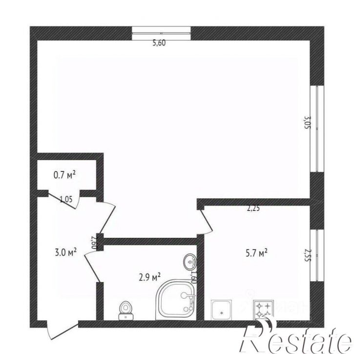 1-комн квартира Октябрьский проспект, 18,  д. 18
