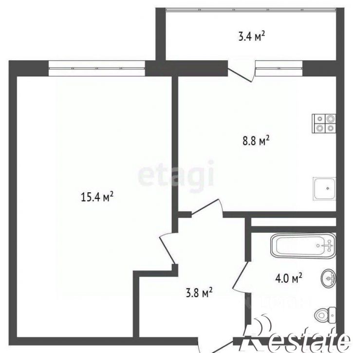 1-комн квартира Ленинградский проспект, 53 к2,  д. 53 к2