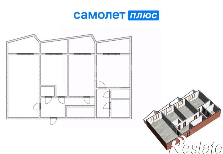3-комн квартира проспект Ленина, 69,  д. 69