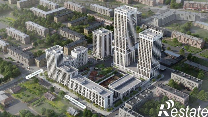 3-комн квартира в новом доме улица Гагарина, 128,  д. 128