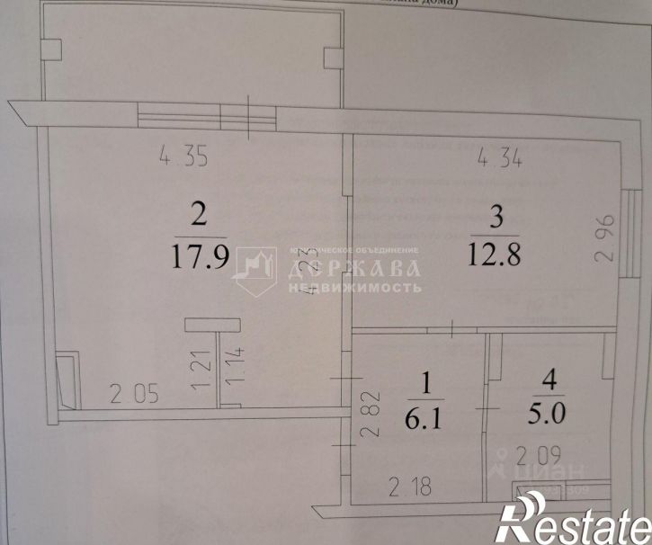 2-комн квартира переулок Леонова, 4,  д. 4