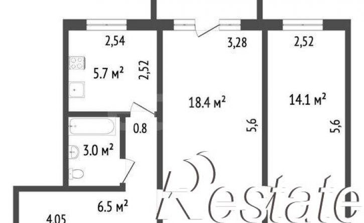 2-комн квартира улица Терешковой, 31,  д. 31