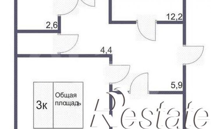 3-комн квартира Инициативная улица, 10А,  д. 10А