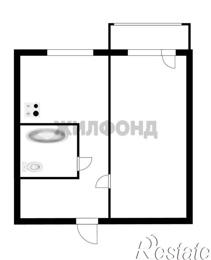 1-комн квартира Инициативная улица, д.38