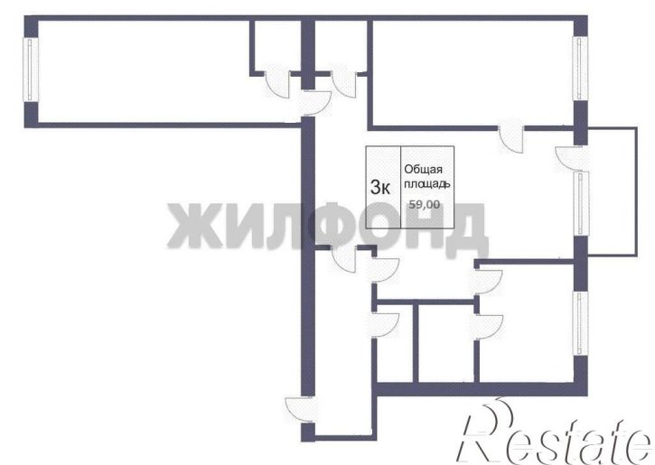3-комн квартира Ленина проспект, д.67