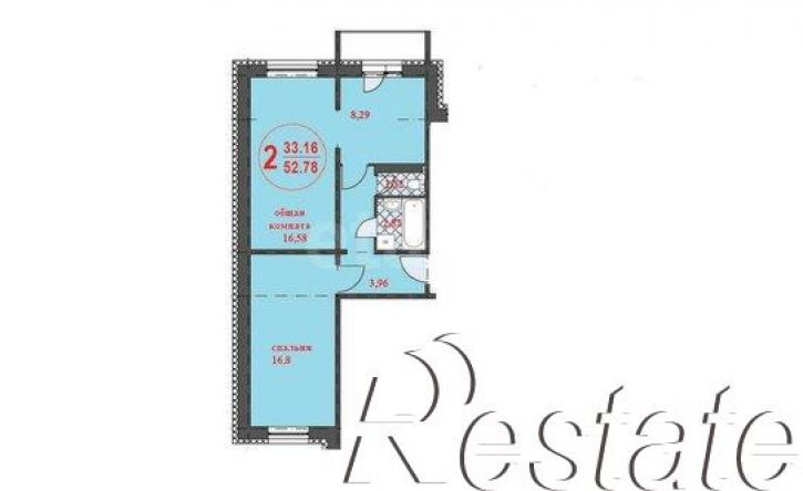 2-комн квартира Базовая улица, 6Б,  д. 6Б