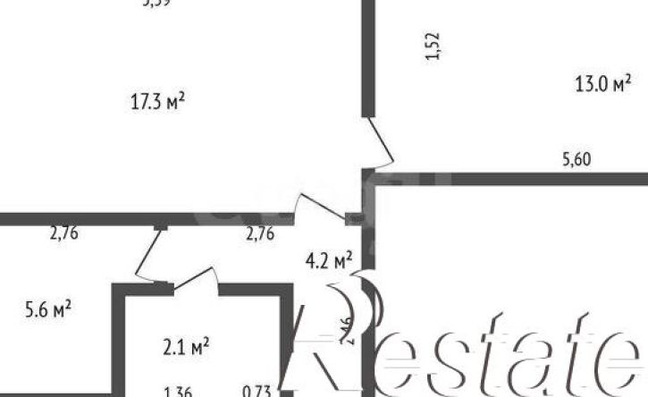 2-комн квартира проспект Шахтёров, 36Б,  д. 36Б